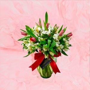 Jarrón 10 Tulipanes